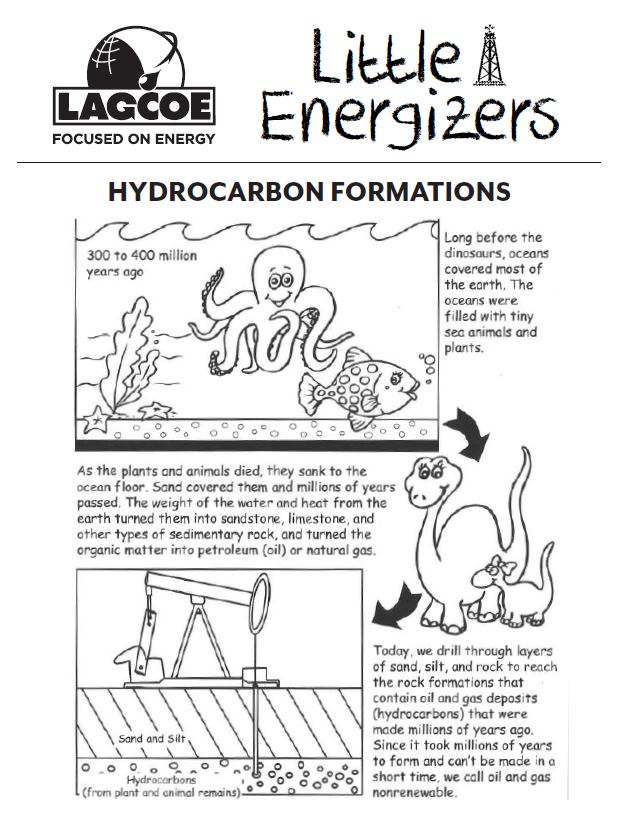Preview for Hydrocarbon Formations Activity Sheet!      